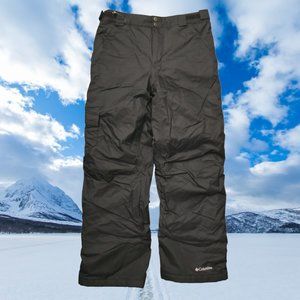 Columbia Size L 10-12 Snow Ski Pants Insulated Waterproof Snowboarding Black